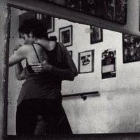 couple reflected in mirror